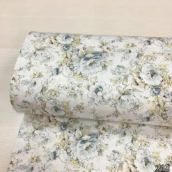 Cottage Roses %100 Pamuk Nevresimlik Poplin Kumaş - Görsel 4