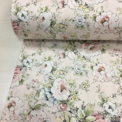 Cottage Roses %100 Pamuk Nevresimlik Poplin Kumaş