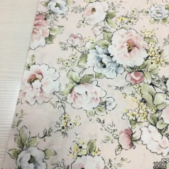 Cottage Roses %100 Pamuk Nevresimlik Poplin Kumaş - Görsel 2