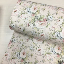 Cottage Roses %100 Pamuk Nevresimlik Poplin Kumaş - Görsel 4