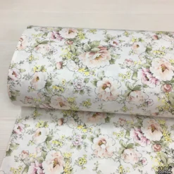 Cottage Roses %100 Pamuk Nevresimlik Poplin Kumaş - Görsel 5