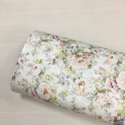 Cottage Roses %100 Pamuk Nevresimlik Poplin Kumaş - Görsel 4