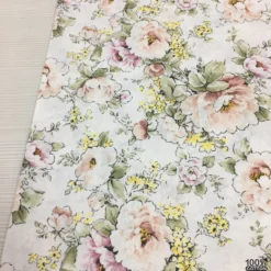 Cottage Roses %100 Pamuk Nevresimlik Poplin Kumaş - Görsel 2