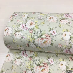 Cottage Roses %100 Pamuk Nevresimlik Poplin Kumaş - Görsel 3