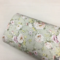 Cottage Roses %100 Pamuk Nevresimlik Poplin Kumaş - Görsel 5