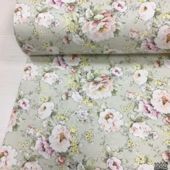 Cottage Roses %100 Pamuk Nevresimlik Poplin Kumaş