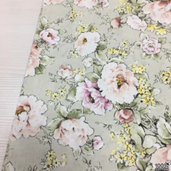 Cottage Roses %100 Pamuk Nevresimlik Poplin Kumaş - Görsel 2