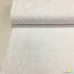 Jakarlı Kendinden Desenli Çok Amaçlı Keten Kumaş - Görsel 3