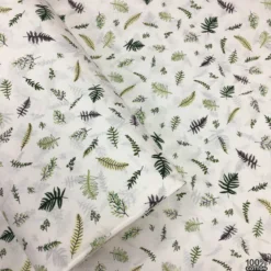 Green Foliage %100 Pamuk Poplin Kumaş - Görsel 4