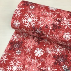 Kar Taneleri Nevresimlik Flanel Pazen Kumaş