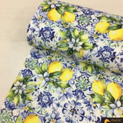 Tile & Lemon Dijital DUCK Keten Kumaş - Görsel 3