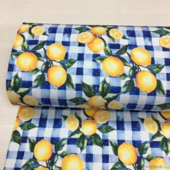 Limon Dijital Panama Keten Kumaş - Görsel 3