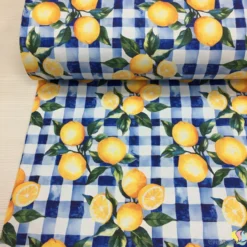 Limon Dijital Panama Keten Kumaş - Görsel 2