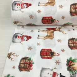 Winter Charm %100 Pamuk Nevresimlik Poplin Kumaş - Görsel 2