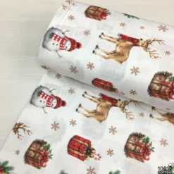 Winter Charm %100 Pamuk Nevresimlik Poplin Kumaş - Görsel 3