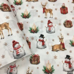 Winter Charm %100 Pamuk Nevresimlik Poplin Kumaş