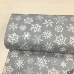 Kar Taneleri %100 Pamuk Nevresimlik Poplin Kumaş