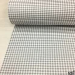 Gri Pötikare (0.5 cm) Poplin Nevresimlik Kumaş - Görsel 2
