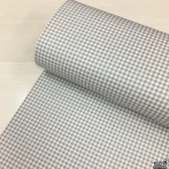 Gri Pötikare (0.5 cm) Poplin Nevresimlik Kumaş - Görsel 3