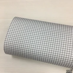 Gri Pötikare (0.5 cm) Poplin Nevresimlik Kumaş - Görsel 4
