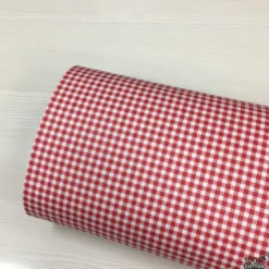 Kırmızı Pötikare (0.5 cm) Poplin Nevresimlik Kumaş - Görsel 4