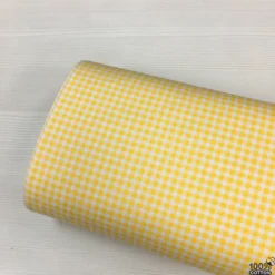 Sarı Pötikare (0.5 cm) Poplin Nevresimlik Kumaş - Görsel 4