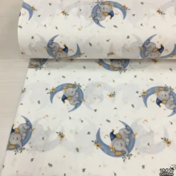 Baby Elephant Lullaby %100 Pamuk Nevresimlik Poplin Kumaş - Görsel 3