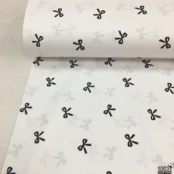 Elegant Ribbon %100 Pamuk Nevresimlik Poplin Kumaş - Görsel 3