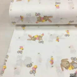 Sweet Easter Bunny %100 Pamuk Nevresimlik Poplin Kumaş - Görsel 3