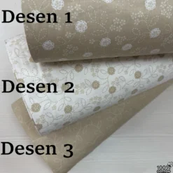 Vintage Stitched %100 Pamuk Nevresimlik Poplin Kumaş
