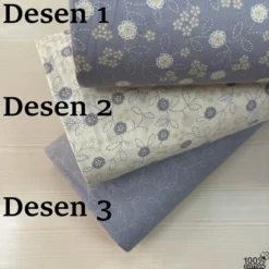 Vintage Stitched %100 Pamuk Nevresimlik Poplin Kumaş