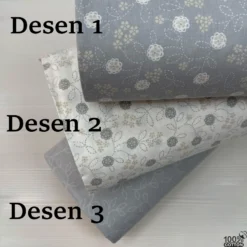 Vintage Stitched %100 Pamuk Nevresimlik Poplin Kumaş