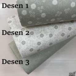 Vintage Stitched %100 Pamuk Nevresimlik Poplin Kumaş
