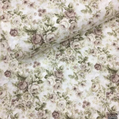 Shabby Chic %100 Pamuk Nevresimlik Poplin Kumaş - Görsel 3