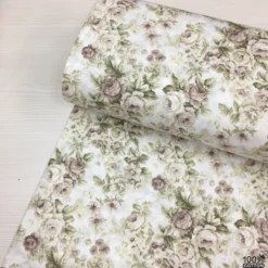 Shabby Chic %100 Pamuk Nevresimlik Poplin Kumaş - Görsel 2