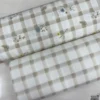 Floral Check %100 Pamuk Nevresimlik Poplin Kumaş