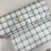 Floral Check %100 Pamuk Nevresimlik Poplin Kumaş
