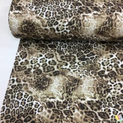 Leopar Dijital Panama Keten Kumaş - Görsel 3