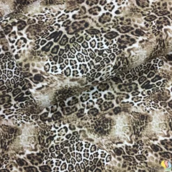Leopar Dijital Panama Keten Kumaş - Görsel 4