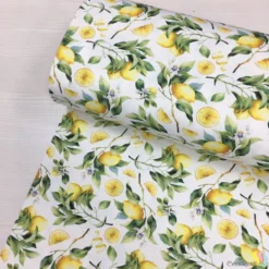Fresh Lemon Grove Dijital Panama Keten Kumaş - Görsel 4
