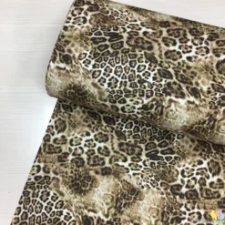 Leopar Dijital Panama Keten Kumaş - Görsel 2