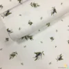 Zeytin Desen Dijital Panama Keten Kumaş