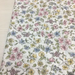 Soft Floral Breeze %100 Pamuk Nevresimlik Poplin Kumaş - Görsel 2
