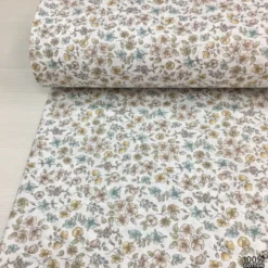 Soft Floral Breeze %100 Pamuk Nevresimlik Poplin Kumaş - Görsel 3