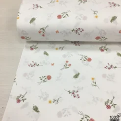 Rosy Meadow %100 Pamuk Nevresimlik Poplin Kumaş - Görsel 2