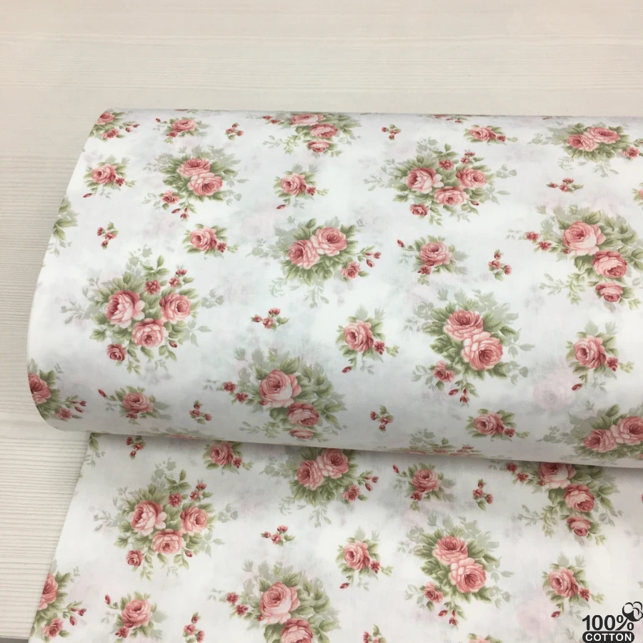 Palace Roses %100 Pamuk Nevresimlik Poplin Kumaş - Görsel 4