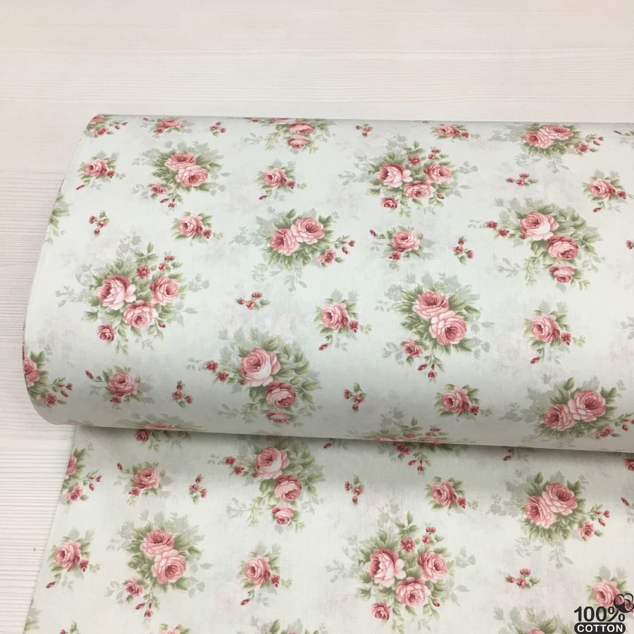 Palace Roses %100 Pamuk Nevresimlik Poplin Kumaş - Görsel 2