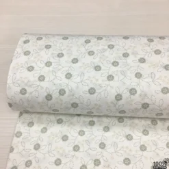 Vintage Stitched %100 Pamuk Nevresimlik Poplin Kumaş - Görsel 6