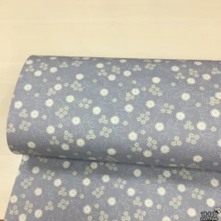 Vintage Stitched %100 Pamuk Nevresimlik Poplin Kumaş - Desen 1