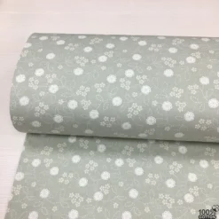 Vintage Stitched %100 Pamuk Nevresimlik Poplin Kumaş - Görsel 2